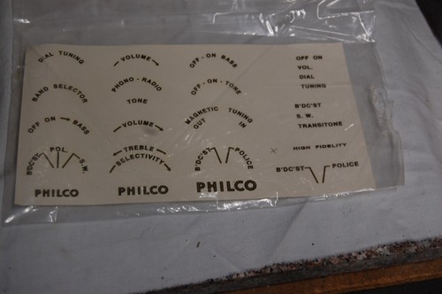 Adesivo radio philco - radio,
