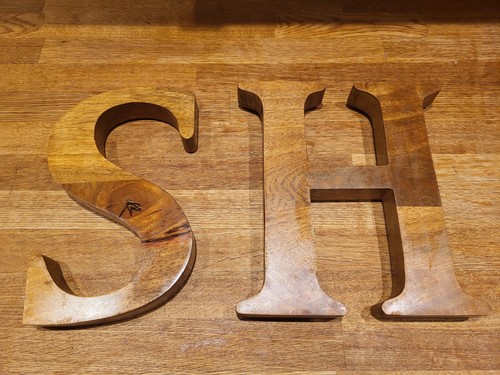 Targhette legno iniziali - in,