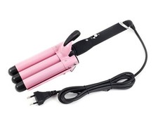 Piastra Per Capelli Professionale a 3 Rami Arriccia Ondulatore Triferro 3 Onde