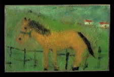 Donkey cm. 20 x 13 approx. Oil