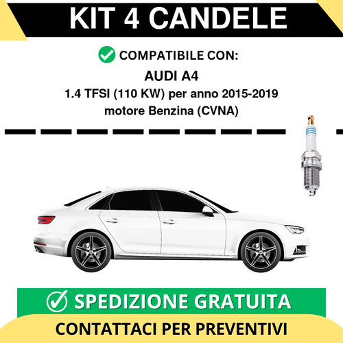 Kit candele per audi 1 - candele,