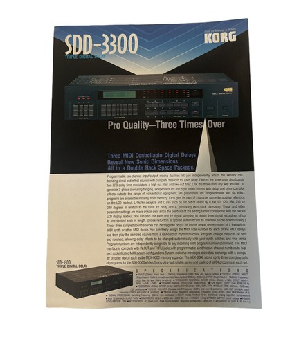 Korg sdd 3300 informazioni - informazioni, sul