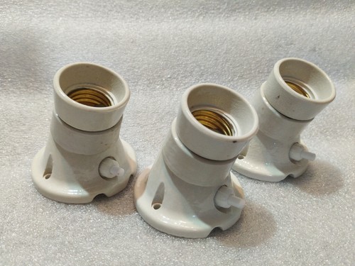 Tre portalampade ceramica - in,