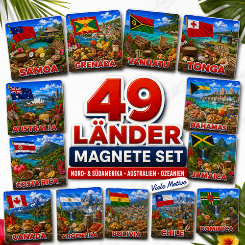 Set magneti paesi nord - 49,