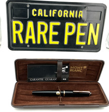 Penna stilografica vintage MONTBLANC 32 nera 14K pennino extra fine NUOVA VECCHIO MAGAZZINO