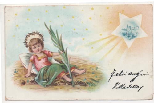 Gesu bambino con corona di - ,