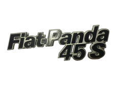 SCRITTA LOGO FREGIO SIGLA POSTERIORE PER FIAT PANDA 45 S NUOVA COME DA FOTO