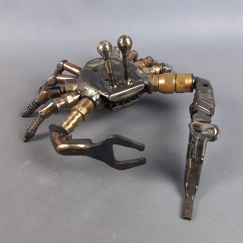 Scultura granchio metallo - scultura,