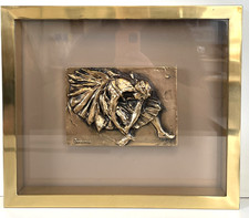QUADRO BASSORILIEVO BRONZO