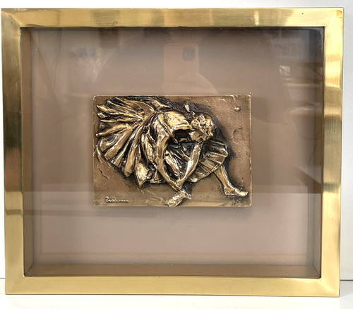 Quadro bassorilievo bronzo - quadro,