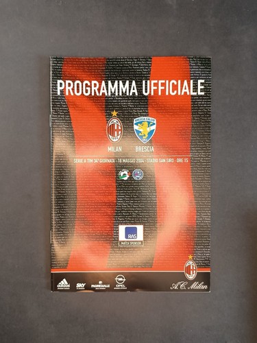 Programma partita milan - programma,