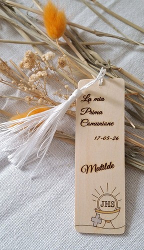 Comunione segnalibro legno con - segnalibro,
