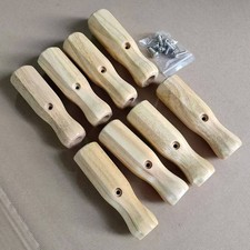 8 Pezzi Impugnatura in Legno