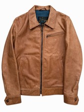 Cappotto giacca pelle marrone