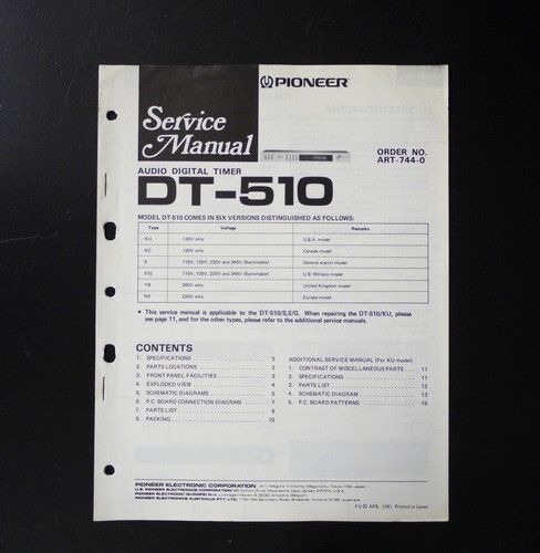 Originale pioneer 510 audio - originale,
