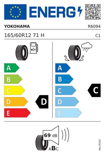 Yokohama a539 165 60r12 71h - 165/60r12,
