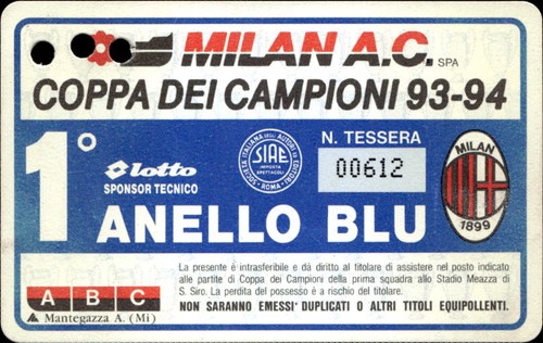 Abbonamento milan coppa - abbonamento,