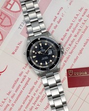 Tudor Submariner Mini-Sub 73090 1993 mai indossato documenti e etichette originali rari 33 mm rari