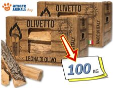 100 Kg → LEGNA da ARDERE di ULIVO SECCA TRONCHETTI OLIVO / STUFE CAMINI BARBECUE