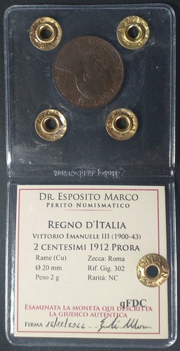 Centesimi prora 1912 - 1912, qfdc