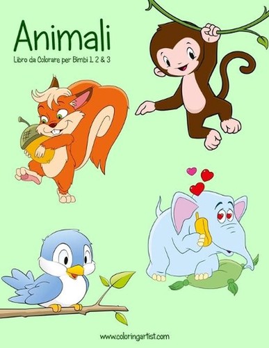 Animali libro colorare per - colorare,