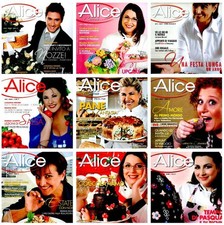 Lotto 9 riviste ALICE CUCINA 2009 / 2011 / 2012 compreso il n. 1