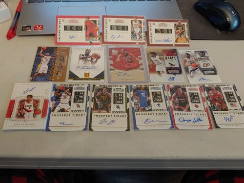 Carte basket patch autografi - e,