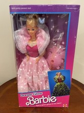 Bambola Barbie Dream Glow 1985 #2248 abito si illumina al buio! scatola sigillata vintage
