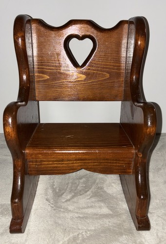 Bambola vintage legno sedia - vintage, in