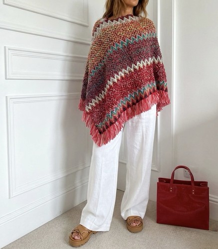 Poncho maglione invernale