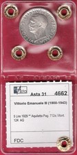 5 Lire 1929 Aquilino 2 rosette