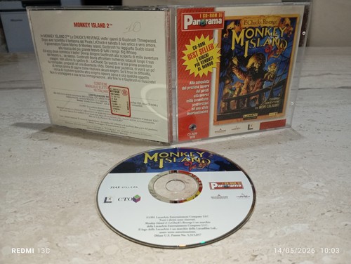 Monkey island cd - pc, cd-rom