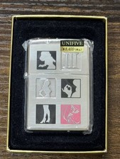 Zippo Lupin Il Terzo Colori Fujiko Processo Speciale 2004 Argento mai usato