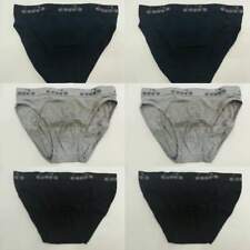 DIADORA 6 SLIP UOMO  2NERO/2GRIGIO/2BLU , ELASTICO PARLATO ,  6 PEZZI