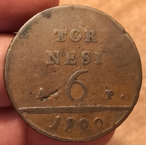 Tornesi 1800 regno di - tornesi,