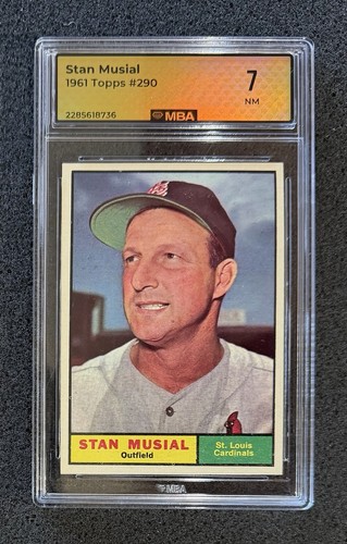 1961 topps 290 stan musial - #290,