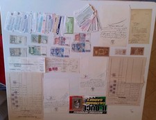 Lotto Banconote 68Miniassegni DocumentiTimbri 1895/1905 Regno Italia Gadget Duce