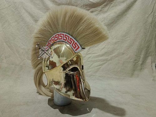Elmetti corinzi ottone larp - elmetti,