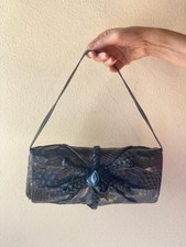 Pochette di Pitone nera
