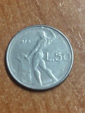Rara moneta 50 lire repubblica