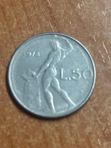 Rara moneta lire - 50, repubblica