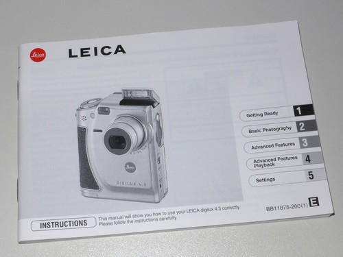 Istruzioni instructions - /,