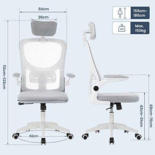 Sedia ufficio 150kg - ufficio,
