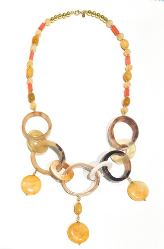Collana con corno bufalo - collana,