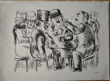 FRANZ BORGHESE-"I COMMENDATORI"-LITOGRAFIA-GARANZIA GRAFICA D'ARTE LOMBARDI-ROMA