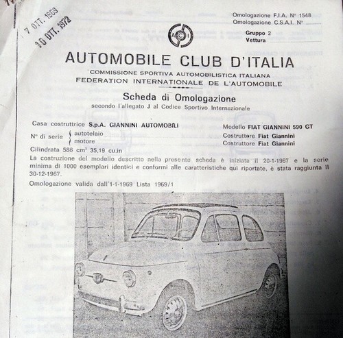 Fiat giannini 590 - gt, copia