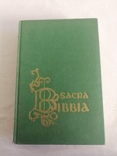 La Sacra Bibbia edizioni Paoline 1966 vintage antica verde ed. paoline vintage