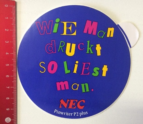Adesivo sticker nec come - adesivo/sticker:, nec-come