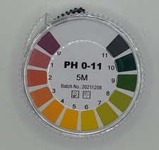 ***Offerta Cartine Strisce tornasole Indicatore universale pH 0-11 rotolo - 5 mt