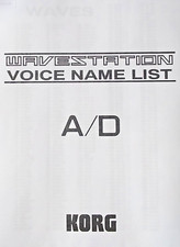 Korg WAVESTATION A/D Voice